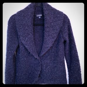 Sophisticated black cardigan sweater